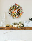22" Farmhouse Autumn Wreath - From Where -