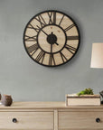 23.6" Mason Wood Wall Clock - From Where -