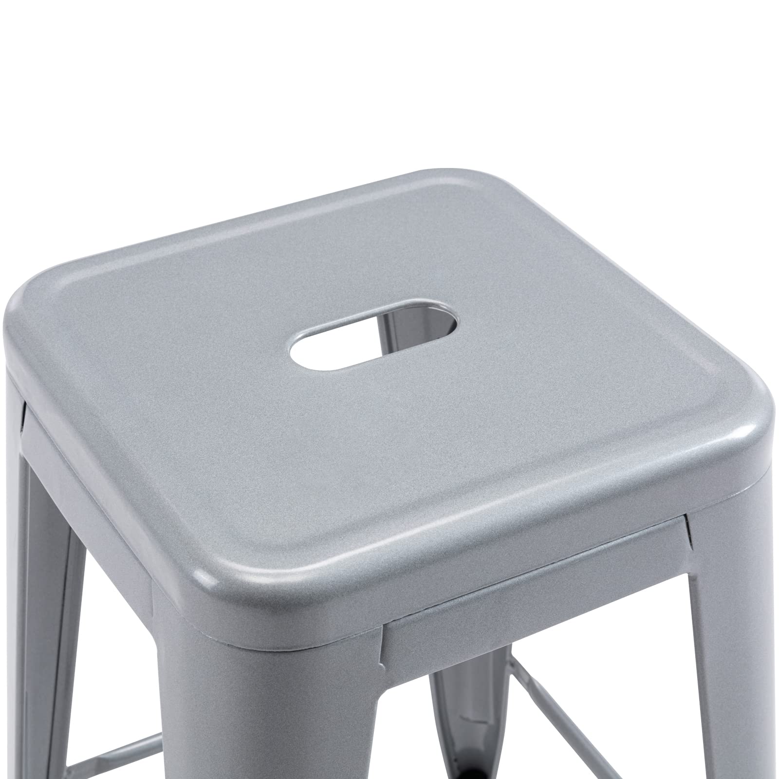 24" High Backless Metal Barstools - From Where -