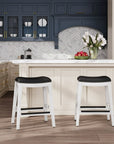 24" Modern Counter Stool White - From Where -