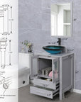24'' Single Bathroom Vanity Set - From Where -