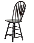 24" Swivel Barstool Antique Black - From Where -