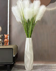 24" White Ceramic Floor Flower Vase - From Where -