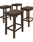 24" Wooden Backless Counter Stool (Set of 4) - From Where -