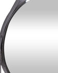 24x35" Black Metal Wall Mirror - From Where -