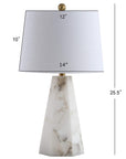 25.5" Alabaster LED Table Lamp - From Where -