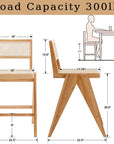 26" Rattan Counter Stools (Set of 4) - From Where -