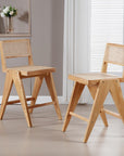 26" Rattan Counter Stools (Set of 4) - From Where -