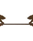 29" Brown Bear Metal Towel Bar - From Where -