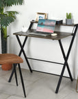 29.6" Foldable Desk with Tier - From Where -