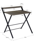 29.6" Foldable Desk with Tier - From Where -