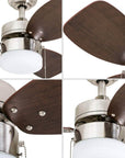 3 Blades LED Ceiling Fan with Light Kit - From Where -