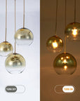 3 - Light Modern Cluster Glass Chandelier - From Where -