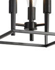 3 Light Pendant Light with Square Cage - From Where -