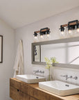 3 - Light Wood Vanity Light Fixture - From Where -