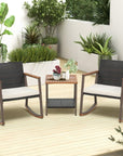 3 Piece Outdoor Furniture Wicker Bistro Set - From Where -