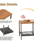 3 Piece Outdoor Furniture Wicker Bistro Set - From Where -