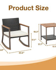 3 Piece Outdoor Furniture Wicker Bistro Set - From Where -