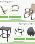 3 - Piece Rocking Bistro Set - From Where -