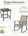 3 - Piece Rocking Bistro Set - From Where -