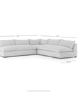 3 - Piece Upholstered Corner Sectional - From Where -