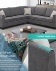 3 - Piece Upholstered Sectional - From Where -