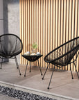 3 - Pieces Outdoor Wicker Bistro Set - From Where -