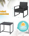 3 - Pieces Outdoor Wicker Furniture Sets - From Where -