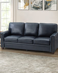 3 - Seater Upholstered Leather Sofa - From Where -