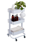 3 - Tier Metal Rolling Utility Cart - From Where -