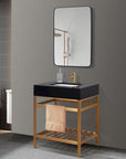30" Brushed Gold Bathroom Vanity Set - From Where -