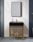 30" Brushed Gold Bathroom Vanity Set - From Where -