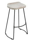30 - Inch Handcrafted Backless Barstool - From Where -