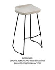 30 - Inch Handcrafted Backless Barstool - From Where -
