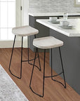 30 - Inch Handcrafted Backless Barstool - From Where -