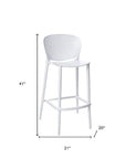30" Plastic Bar Height Chairs Set of 4 - From Where -