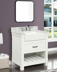 31'' Single Bathroom Vanity with Marble Top - From Where -
