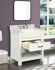 31'' Single Bathroom Vanity with Marble Top - From Where -