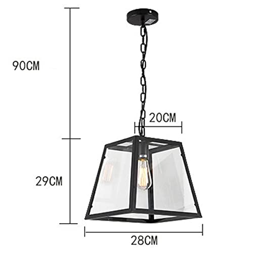 Retro Glass Box Chandelier