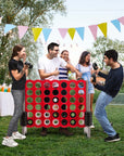 3.5 Feet Tall Jumbo 4 - to - Score Family Fun Game with Quick - Release Sliders & 42 Large Rings - From Where -