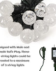 35ft Globe Outdoor String Lights - From Where -