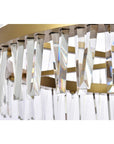 36 inch Crystal Round Chandelier Light in Satin Gold - From Where -