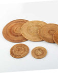 3pcs Rattan Coaster Cup Coasters Cup Holder - From Where -