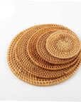 3pcs Rattan Coaster Cup Coasters Cup Holder - From Where -