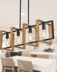 4 - Light Farmhouse Metal Chandelier - From Where -