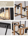 4 - Light Farmhouse Metal Chandelier - From Where -