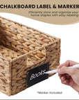 4 Pcs Wicker Water Hyacinth Baskets - From Where -