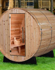 4 - Person Barrel Sauna in Rustic Cedar - From Where -
