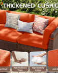 4 - Person Outdoor Seating with Cushions - From Where -