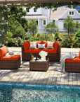 4 - Person Outdoor Seating with Cushions - From Where -